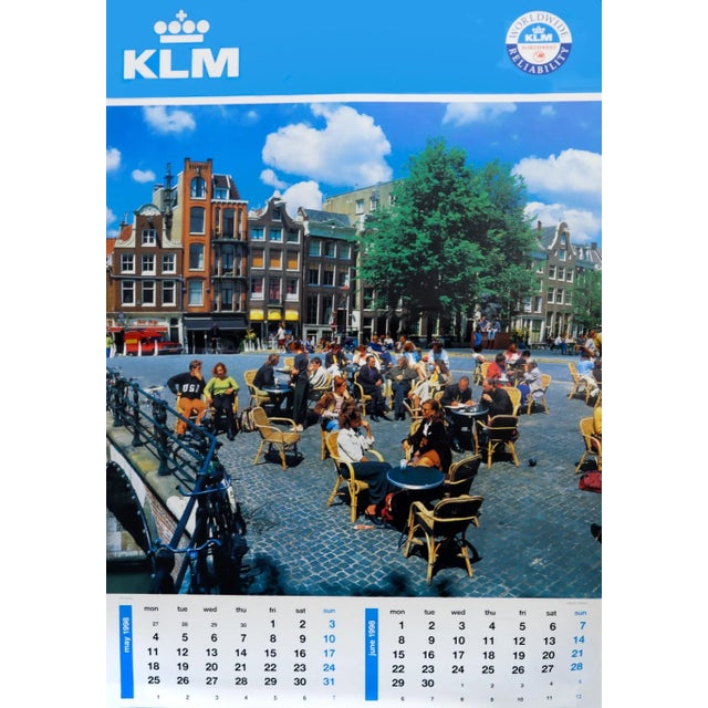 Paper 1998 Dutch Travel Calendar, Klm Worldwide (Complete) For Sale - Image 7 of 9