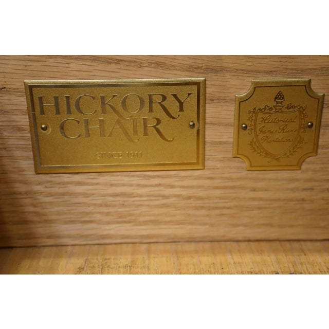 Late 20th Century Hickory Chair Historical James River Collection Solid Mahogany Traditional Style 76" Flip Top Server Buffet For Sale In Kansas City - Image 6 of 13