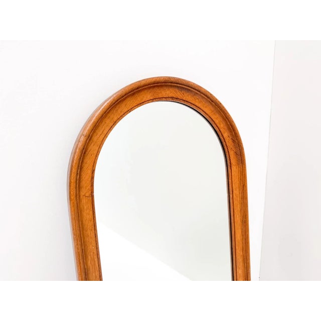 Wood Mid-Century Modern Wooden Wall Mirror, 1960s For Sale - Image 7 of 10