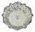 Antique Reed & Barton Reticulated Silver Plated Trinket Dish Bowl "B" Monogram For Sale