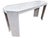 Mid century split bamboo console table. Individual bamboo pieces diagonally applied in sections at the tabletop creating a...