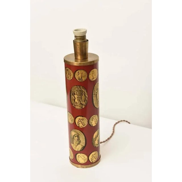 1950s 1950s Piero Fornasetti Cameo Table Lamp Art Deco For Sale - Image 5 of 10