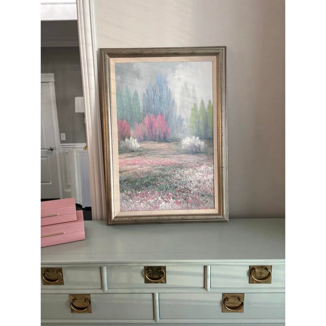 Impressionist Late 20th Century Landscape DI Rosario Oil Painting For Sale - Image 3 of 8