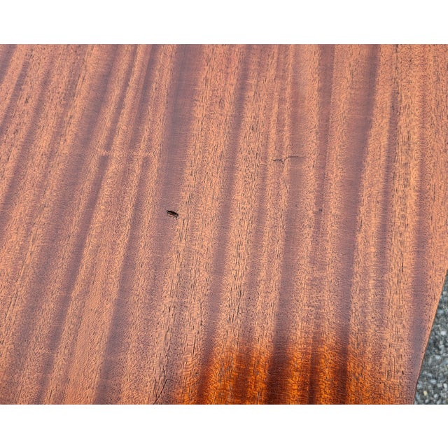 Early 20th Century Chippendale Mahogany Fold-Top Console Card Table For Sale - Image 10 of 10