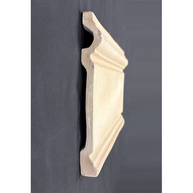 9" x 12" ceramic base molding with a cream crackled glaze and matte finish. Moldings are handmade and hand glazed, some...