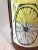 1960s Quadrifoglio Italian Leather & Ceramic Hand Painted Vase or Umbrella Stand For Sale - Image 10 of 11