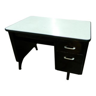 All-Steel Equipment Inc. Industrial Black Metal Tanker Desk For Sale
