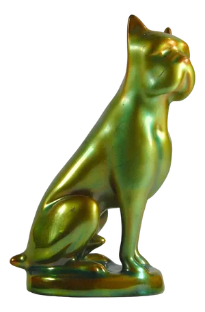 Eosine Zsolnay Dog Figurine, 1980s