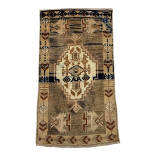 1960s Pale Turkish Boho Deco Rug For Sale