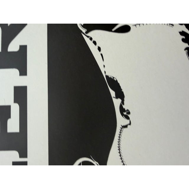 Black Hans Joachim Zeidler (Born 1935), Galerie Für Graphikfreunde Frankfurt, Exhibition Poster, Printed in German For Sale - Image 8 of 13