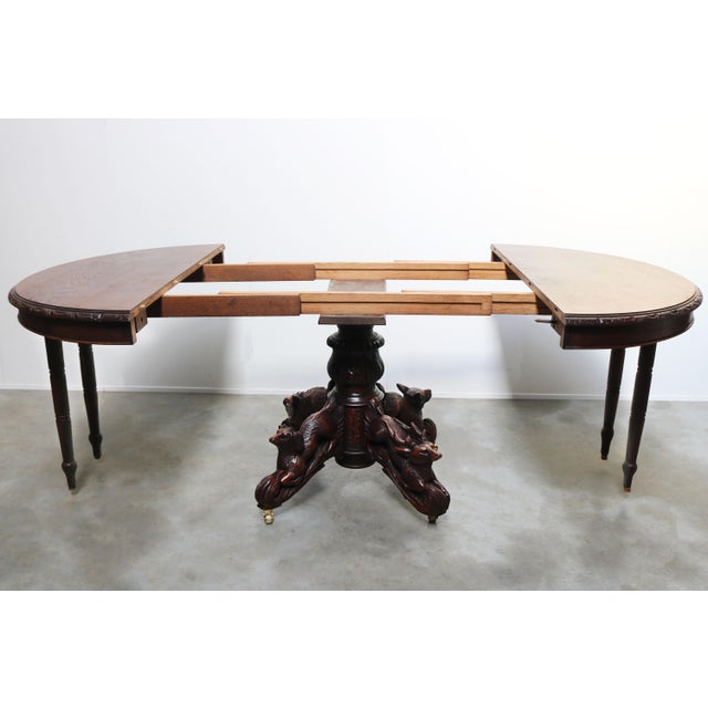 Antique French Oak Oval Dining Table, 1860 For Sale - Image 4 of 13