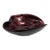 Vintage Burgundy Murano Glass Bowl With Avventurine Gold For Sale