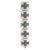 Miriam Salat Morrish Link Resin & Sterling Silver Bracelet Set With White Topaz For Sale - Image 15 of 18