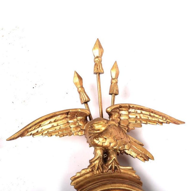 French Gilt Mirrored Eagle Wall Sconces, Set of 2 For Sale - Image 4 of 10