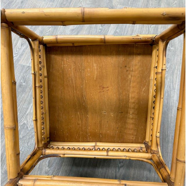 Antique Brighton Pavilion Style Bamboo Lounge Chair Armchair For Sale - Image 12 of 12