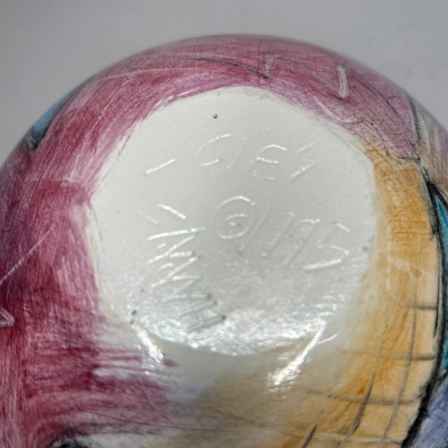 Vintage Signed Harris Cíes Bowl For Sale - Image 4 of 5