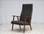 Danish Highback Armchair in Fabric and Teak, 1970s For Sale - Image 13 of 16