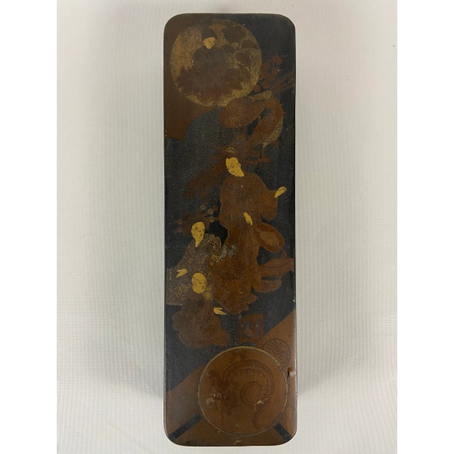 Antique Japanese Lacquer Box For Sale - Image 11 of 11