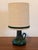 Decorative mid-century Fat Lava table lamp from the 1960s/1970s (German ceramic art). • Bulbous ceramic base with...