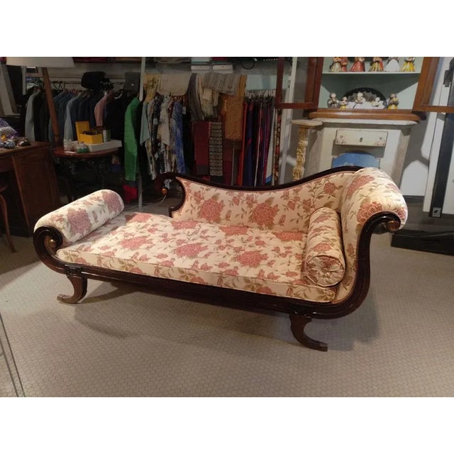 Solid Walnut & Bronze Daybed, Late 1700s For Sale - Image 4 of 18