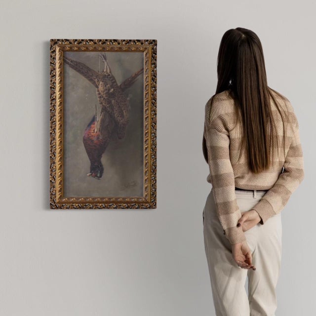 Still Life with Game, 20th Century, Oil on Board, Framed For Sale - Image 3 of 15