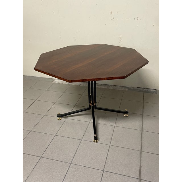 Vintage Table in Wood and Iron by Ico Parisi for Brugnoli Mobili Cantù, 1955 For Sale - Image 13 of 18