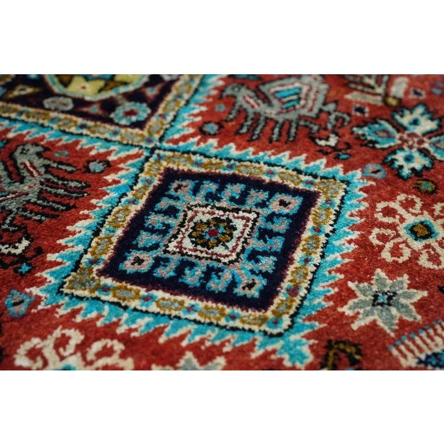 Extremely Fine Persian Silk Qum Rug 1'10'' X 2'10'' For Sale In New York - Image 6 of 12