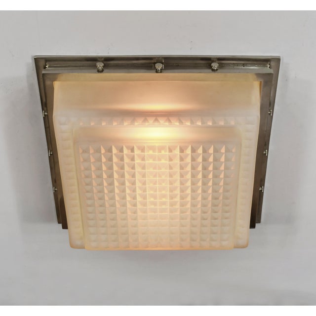 Ranc frères A beautiful French 1930-1940 art deco flush mount by the famous Paris based company of Charles Ranc (64 rue de...