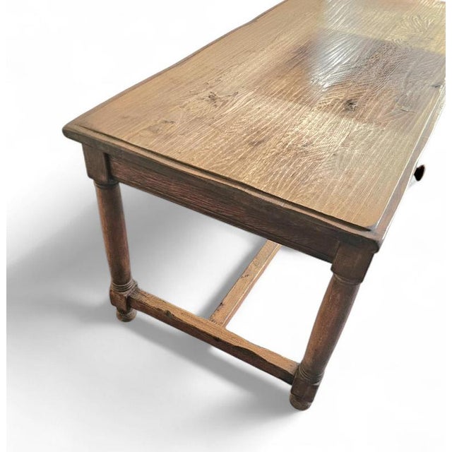 Solid oak French Dining table / desk / 1900s Solid oak French Dining table / desk / 1900s Depth 77Width 180Height 75 cm