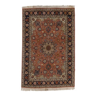 Small Vintage Persian Tabriz Rug - 03'05 X 05'01. For Sale