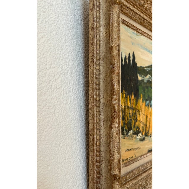 Michel Terrapon, Mas de Provence, Oil on Cardboard, Framed For Sale - Image 8 of 10