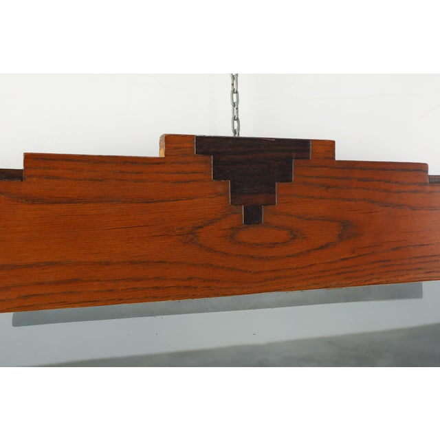 Brown Dutch Amsterdam School Style Oak Mirror, 1890s For Sale - Image 8 of 11