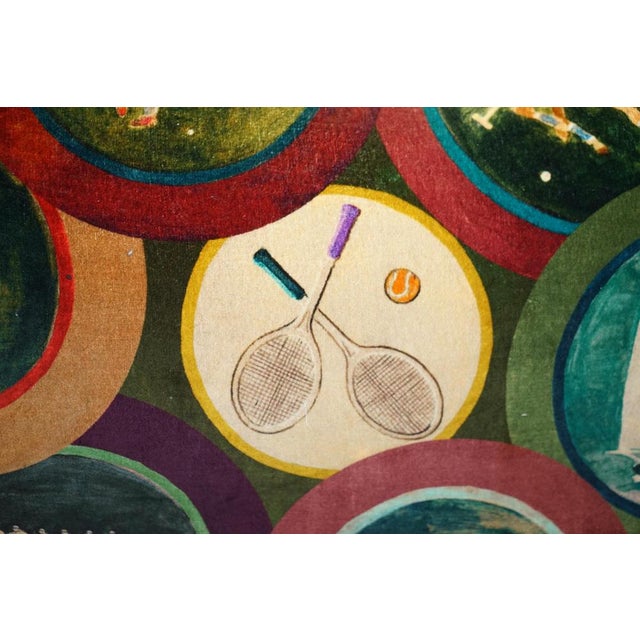 Mulberry Silk Velvet Sporting Life with Claw & Ball Feet Sofa For Sale - Image 11 of 18