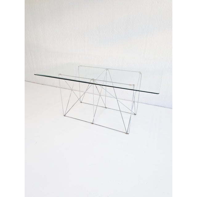 with its minimalist and graphical design, this wireframe dining table fits right into current living trends. with its...