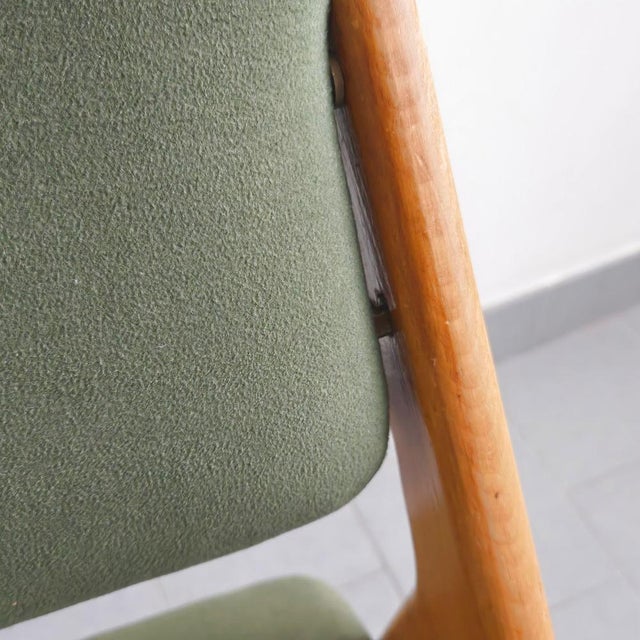 1950s Vintage Chair with Compass Leg by Gerard Guermonprez, 1950s For Sale - Image 5 of 18