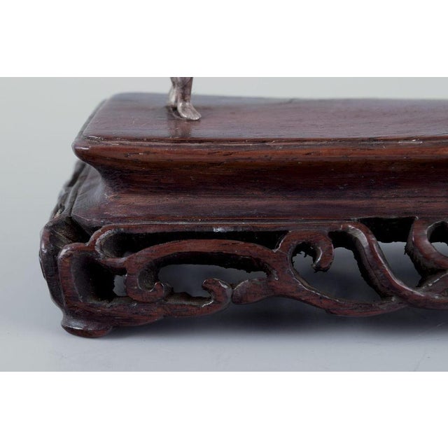 1920s Antique Chinese Sedan Chair in Sterling Silver, 1920s For Sale - Image 5 of 8