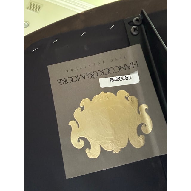 Brown Hancock & Moore Intricately Carved Swivel Office Chair For Sale - Image 8 of 8