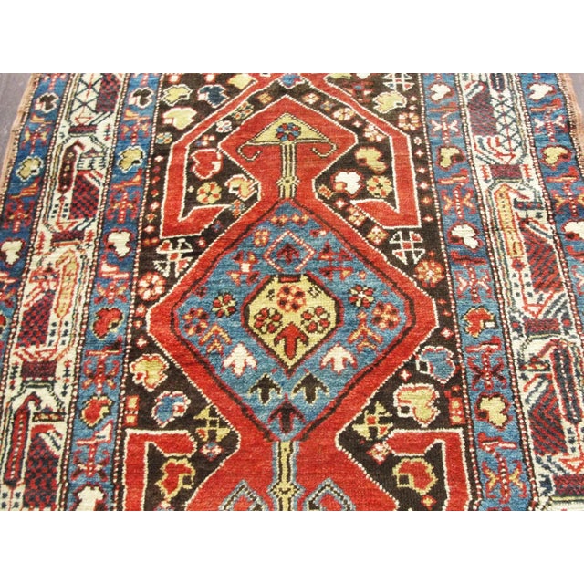 Textile Antique Northwest Persian Runner, C-1900's, 3'6" × 13'8" For Sale - Image 7 of 11
