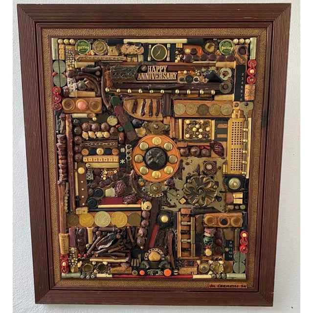 Original Jos. Carmassi Mixed Media Assemblage “Outer Space” (1992) For Sale - Image 10 of 10