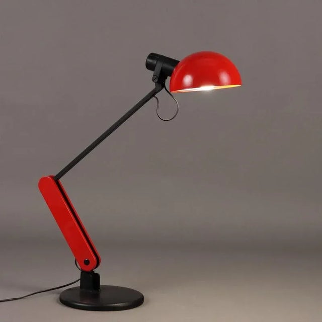 Aluminium Praxi Table Lamp by Bruno Gecchelin for Guzzini For Sale - Image 11 of 11