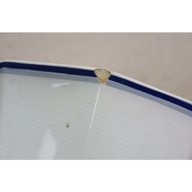 Blue Mid 20th Century Limoges France Orchies Moulin Des Loups & Hamage Chamois Antelope Bowl 10" For Sale - Image 8 of 15
