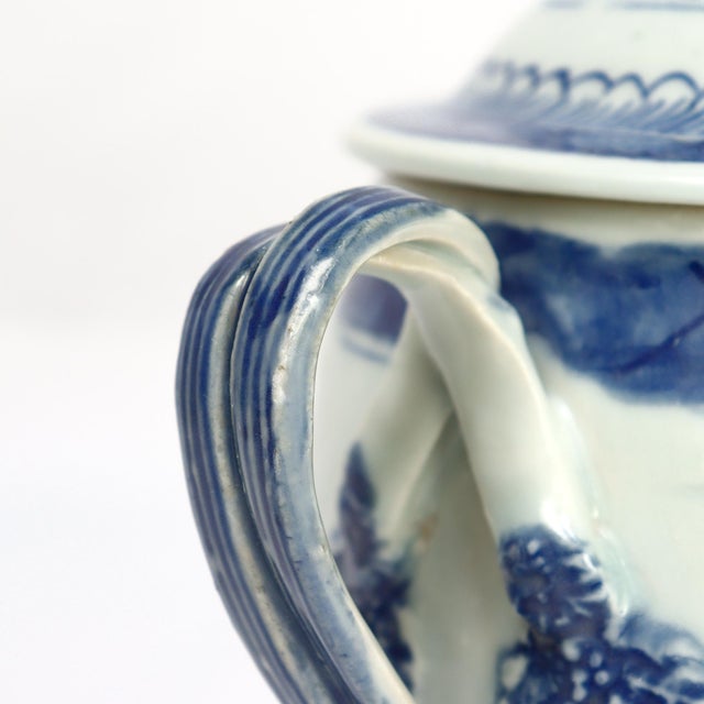 Antique Chinese Export Porcelain Canton Pattern Cider Jug With Lid For Sale - Image 15 of 18