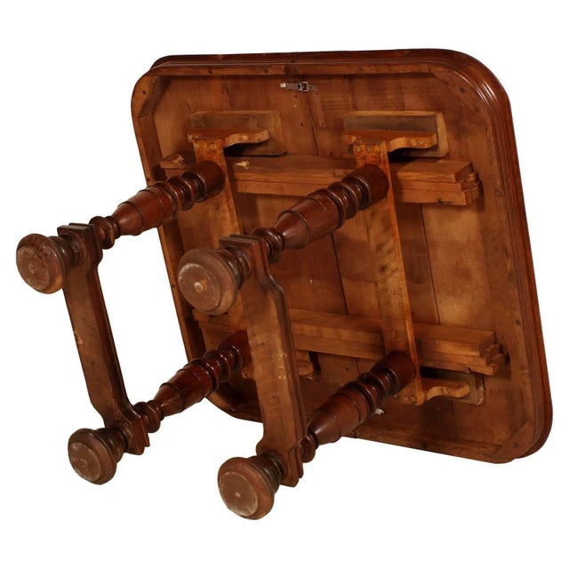 19th-Century Solid Oak Provencal Extendable Table For Sale - Image 3 of 9