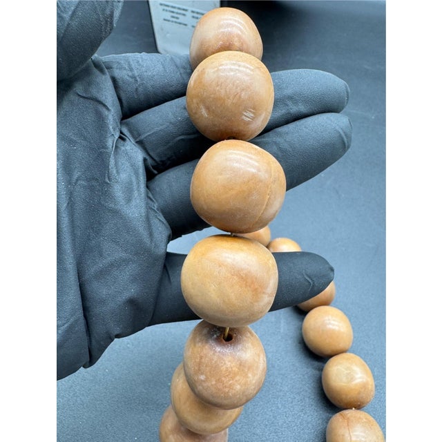 1930s African Copal Faux Amber Trade Bead Necklace and Bracelet Set, Brown. For Sale - Image 17 of 18