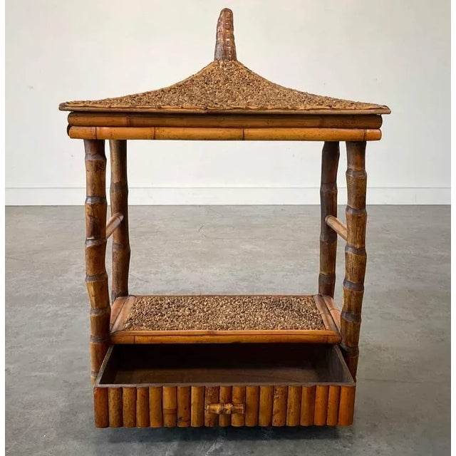 Tony Duquette style hanging shelf for the eclectic home measuring 21” wide, 28 1/2” tall. Distinctive with just the right...