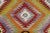 Vintage Turkish Kilim Rug- 5′7″ × 9′6″ For Sale - Image 9 of 13