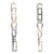 2020 Chanel Logo Long Earrings 3.5" Crystal Faux Pearl Yellow Black Gold Tone - 2 Pieces For Sale