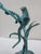 Jumping Frog on Reeds Cold-Cast Bronze Sculpture With Hand Applied Patina For Sale - Image 12 of 13