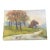 1970s Signed Landscape Painting on Canvas, Autumn Trees. For Sale