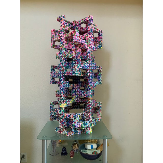 Hexahedron Reflection 85,000 Fold Origmi Sculpture For Sale - Image 10 of 10